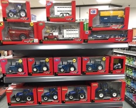 Tractors and models from Britains toys